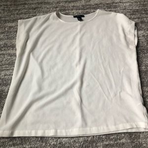 Basic sheer white blouse